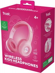 Навушники On-ear Trust Nouna Kids, Wireless, Mic, Рожевий 25274_TRUST - Картинка 15
