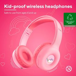 Навушники On-ear Trust Nouna Kids, Wireless, Mic, Рожевий 25274_TRUST - Картинка 2