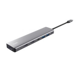������� Trust Dalyx 7in1 USB-C> 2xUSB-� 3.2/2xUSB-�/2xHDMI/Display Port, �������, 0.16�, ѳ��� 25661_TRUST - �������� 3