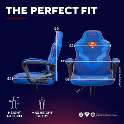 Кресло Trust GXT 703SM Revvo, ПУ шкіра, Foldable Armrests, синій 25741_TRUST - Картинка 3