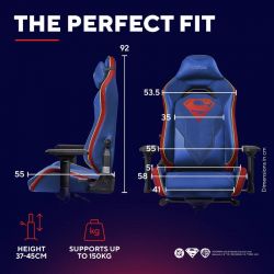 Кресло Trust GXT721SM Ruya Pro, ПУ шкіра, Foldable Armrests, синий 25742_TRUST - Картинка 4