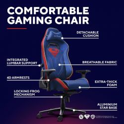 Кресло Trust GXT721SM Ruya Pro, ПУ шкіра, Foldable Armrests, синий 25742_TRUST - Картинка 2