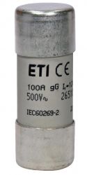��������� ETI, CH22x58 gG 100A 500V 2651050
