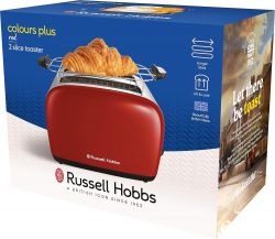 Russell Hobbs Тостер Colours Plus, 1600Вт, нержав., підігрів,разморозка, червоний 26554-56 - Картинка 13