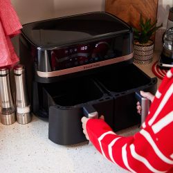 Мультипіч Russell Hobbs Satis Fry DualBaske 27680-56 чорний - Картинка 8