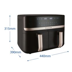 Мультипіч Russell Hobbs Satis Fry DualBaske 27680-56 чорний - Картинка 7