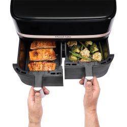 Мультипіч Russell Hobbs Satis Fry DualBaske 27680-56 чорний - Картинка 5