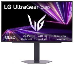 ������� LG 27" 27GX704A-B 2xHDMI, DP, USB, OLED, 2560x1440, 240Hz, 0.03ms, DCI-P3 98.5%, G-SYNC, FreeSync, Pivot, HDR400 27GX704A-B