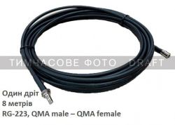 Antenna cable 2E for Alientech antennas, QMA male  QMA female, RG-223, 8 m 2E-AEC8MQMA/RG223