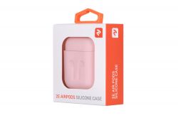  2  Apple AirPods, Pure Color Silicone Imprint (1.5mm), Light pink 2E-AIR-PODS-IBSI-1.5-LPK -  3
