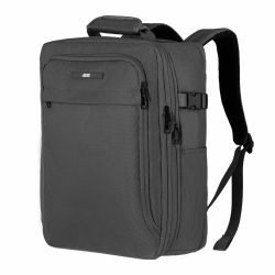 Рюкзак дорожный 2Е Trek, Cabin size, полиестр, EXP, 17/23л, с отсеком для ноутбука 16", серый 2E-BPET-CABIN-GR - Картинка 1