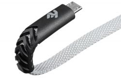  2E USB-A - microUSB Flat fabric urban 1m Grey 2E-CCMT-1MGR -  3
