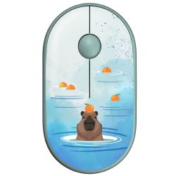 2E ���� MF300 CAPYBARA:TANGERINE Silent WL BT, ������� 2E-MF300WCAPIBARAGN