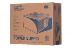   2E MASTER POWER  (550W), >80%, 80+ White, 120mm, 1xMB 24pin(20+4), 1xCPU 8pin(4+4), 3xMolex, 5xSATA, 2xPCIe 8pin(6+2) 2E-MP550-120APFC -  10