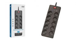   2E 3, 10xF, 16A, 3xUSB-A, 1xUSB-C, ,  2E-SP10M3USBBK