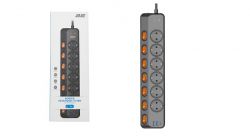   2E 3, 6xF, 16A, 2xUSB-A, 1x USB-C ,  2E-SP6M3SWBK