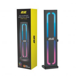 2E Gaming ������ ��� VGA HERACLES ARGB SPRT-VGA, 5V, 0.3A, 1.5W, AURA 3 pin, Aluminum, Black 2E-SPRT-VGA