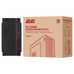 Корпус 2E TeamX TMX03 з БЖ 2E ATX500W, 2xUSB3.0, 1x80мм, VGA 220мм, mATX, чорний 2E-TMX03-500 - Картинка 13