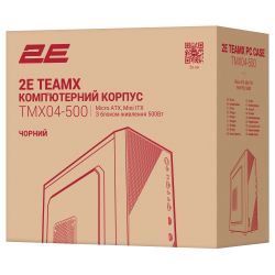 Корпус 2E TeamX TMX04 з БЖ 2E ATX500W, 2xUSB3.0, 1x80мм, VGA 220мм, mATX, чорний 2E-TMX04-500 - Картинка 12