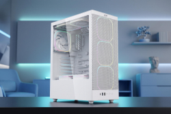 Корпус 2E GAMING Iconic V8210W без БЖ, 1xUSB3.0, 1х USB 2.0, 1xUSB Type-C, 4x120мм ARGB, VGA 325мм, LCS ready, контролер з пультом, TG Side Panel, ATX, білий 2E-V8210W - Картинка 2