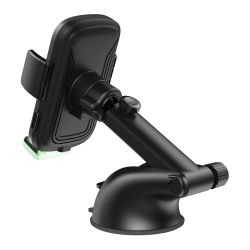 2E Автомобільний тримач смартфона автоматичний/бездротова зарядка, 2хUSB 60Вт 2E-WCQ01-10 - Картинка 3