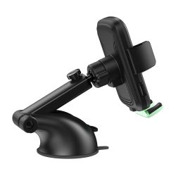 2E Автомобільний тримач смартфона автоматичний/бездротова зарядка, 2хUSB 60Вт 2E-WCQ01-10 - Картинка 4