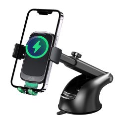 2E Автомобільний тримач смартфона автоматичний/бездротова зарядка, 2хUSB 60Вт 2E-WCQ01-10 - Картинка 6