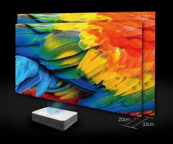 HP Проєктор ультракороткофокусний BP5000 UHD, 2000 lm, LASER, 0.23, WiFi, Smart Aptoide 2U5Z7AA - Картинка 4