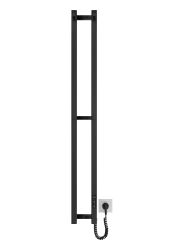 Hygge Family Рушникосушка електрична Slim, 1170х140х80мм, таймер-регулятор, сталь, чорний матовий 3.164.045618.BM - Картинка 2