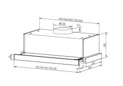 Вытяжка Faber TLSC X A60 2LS (305.0569.214) - Картинка 9