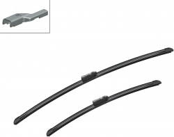 Склоочисник BOSCH Aerotwin безкаркасний комплект 650/550мм (3 397 007 225) 3397007225 - Картинка 2