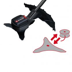 Тример-коса акумуляторна Einhell GP-BC 36/430 Li BL - Solo 36В(18+18) 5200об/хв 7.25кг без АКБ та ЗП 3411340 - Картинка 6