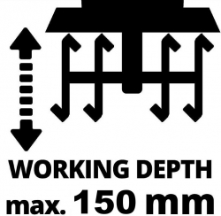 Мотоблок Культиватор аккумуляторный Einhell GE-CR 18/20 Li E - Solo, 18В PXC, ширина 20см, глуб. 20см, 3.85кг (без АКБ и ЗУ) 3431210 - Картинка 10