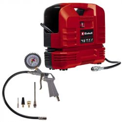 Компресор повітряний Einhell TC-AC 190 OF Set, безолійний, 1100Вт, 190л/хв, 8бар, 5кг 4020660 - Картинка 6