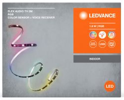   LEDVANCE FLEX AUDIO TV 1,8W, 2M RGB COLORSEN USB 4099854095283 -  4