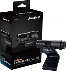 - AVerMedia Live Streamer CAM 313 1080p30, fixed focus, black 40AAPW313ASF -  8