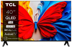 ��������� 40" TCL QLED FHD 60Hz Smart Android TV Black 40V5C