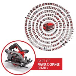 Пила дисковая аккумуляторная Einhell TP-CS 18/165 Li BL-Solo бесщеточная 18В 5000об/мин 165х20мм 2.95кг без АКБ и ЗП 4331225 - Картинка 12