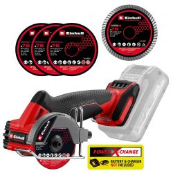 Шлифмашина отрезная аккумуляторная Einhell Professional TP-CO 18/76-C Li BL - Solo бесщеточная 16мм 18В 20000об/мин 0.67кг без АКБ и ЗП 4432000 - Картинка 6