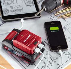 �������� ���������� Einhell TE-CP 18 Li USB PXC, 18�,1�/2.1�,  2�USB, 0.06�� 4514120 - �������� 2