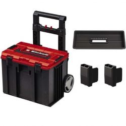 Ящик модульный для инструмента Einhell E-Case L, на колесиках, телескопическая ручка, 40.6х44.4х35.5см, пластик 4540014 - Картинка 2