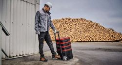 Ящик модульный для инструмента Einhell E-Case L, на колесиках, телескопическая ручка, 40.6х44.4х35.5см, пластик 4540014 - Картинка 5
