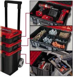 Модульная система для инструмента Einhell E-Case Tower, на колесиках, 3 ящика модуля, 64.5х48х42.5см 4540015 - Картинка 6