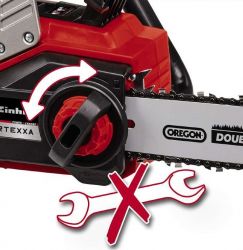 Пила цепная аккумуляторная Einhell FORTEXXA 18/30 Li Kit, 18В акб 1х4.0А·час PXC, 30см, 4.1кг 4600010K2 - Картинка 10