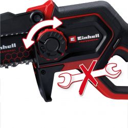 Пила цепная аккумуляторная Einhell GP-PS 18/20 Li BL - Solo бесщеточная 18В шина 192мм рез 150мм 8м/с 1.38кг без АКБ и ЗП 4600080 - Картинка 9