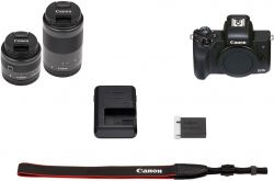 Canon .  EOS M50 Mk2 + 15-45 IS STM + 55-200 IS STM Black 4728C041 -  30