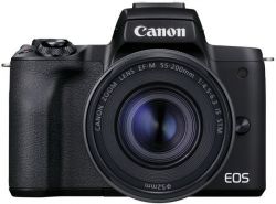 .  Canon EOS M50 Mk2 + 15-45 IS STM + 55-200 IS STM Black 4728C041