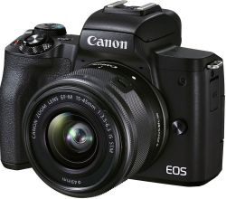 .  Canon EOS M50 Mk2 + 15-45 IS STM + 55-200 IS STM Black 4728C041 -  2