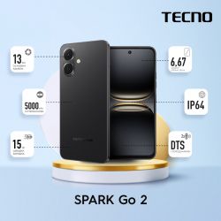 �������� TECNO Spark Go 2 (KM4) 3/64�� Ink Black (4894947089534) - �������� 4