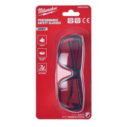 Очки защитные Milwaukee Performance, противооскольчатые, линзы-серые, поликарбонат 4932478908 - Картинка 6